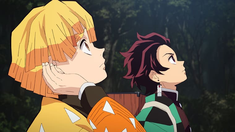 鬼滅の刃のアニメ第11話 炭治郎と善逸