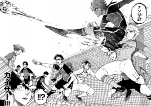 ブルーロックの180話のネタバレ最新話 マンシャイン Cの猛攻が続く