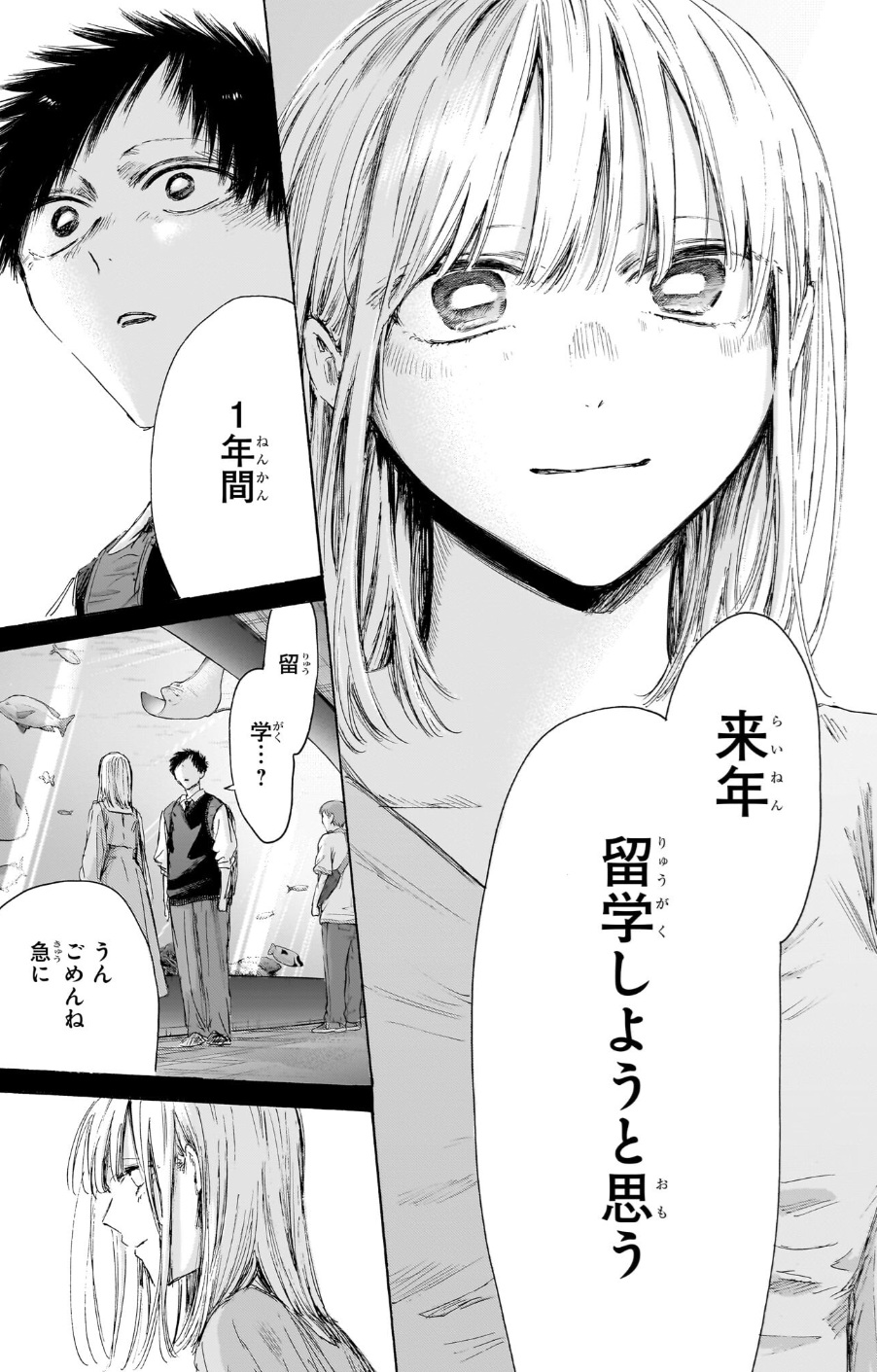アオのハコの244話のネタバレ最新話！千夏が留学！？