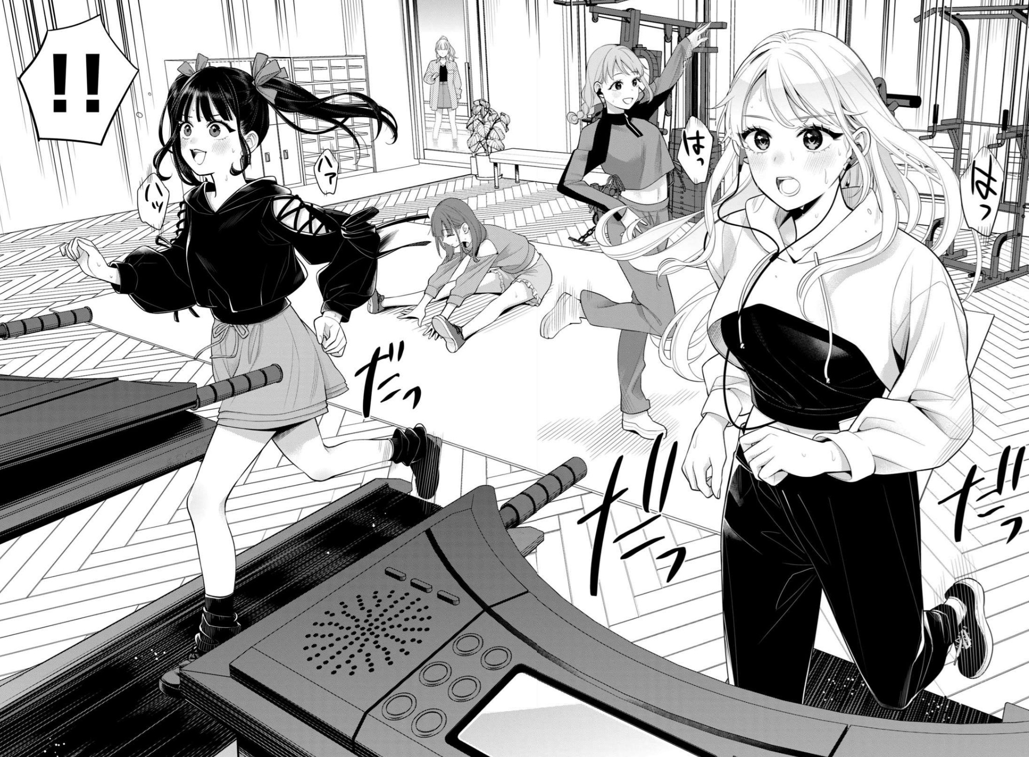 寮見学中に瑞希が目撃したゆめのトレーニングルームでの姿